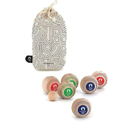 Image de Vilac Edition spéciale pour Les Jeux Olympiques 2024 Jeu de pétanque Partenaire Officiel Enfant à partir 5 Ans Jouet Unique Fabriqué en France, 240400