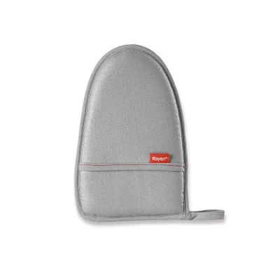 Image de Rayen Gant de Repassage sans planche à repasser Anti brûlures 100% coton Aluminium Dimensions: 24 x 15,5 2,5 cm, Marron