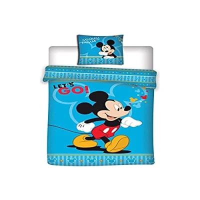Image de AYMAX S.P.R.L Parure de lit Disney Mickey Mouse 140 x 200 cm + 63 Multicolore Taille Unique
