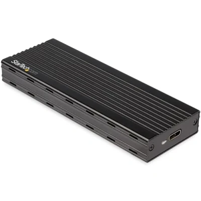 Image de StarTech.com Boîtier disque dur externe USB 3.1 Type C vers SSD M.2 NVMe Compatible Thunderbolt 3 10 Gbps (M2E1BMU31C)