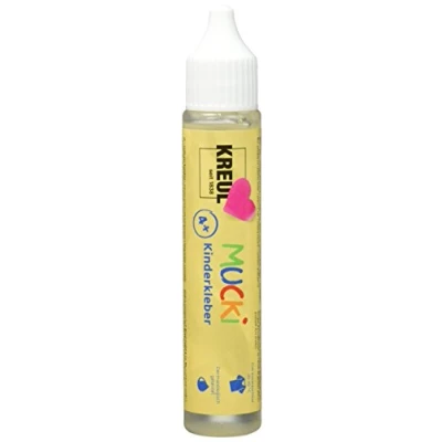 Image de KREUL 24381 Colle pour Enfants Mucki, 29 ML Pen, Soluble dans l&#039;eau, sans solvants, PVC, inodore, Utilisation Universelle, Lavable, Transparent, 10018369, Colorless