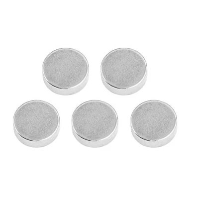 Image de Connex dy7100003 Aimant néodyme, Rond, adhérence 6 kg, Lot de 5, 1.4 x 0,5 cm