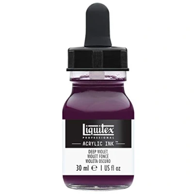 Image de Liquitex Professional Encre Acrylique Flacon Avec Pipette 30 ml Violet Foncé, 30ml