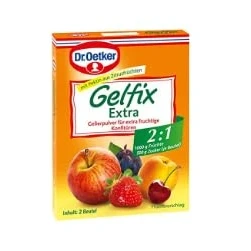 Image de Dr. Oetker Gelfix Extra Gelling poudre (Gelfix Gelierpulver) Poids Total 50 grams