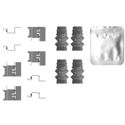 Image de TEXTAR 82556500 Kit d&#039;accessoires, plaquette de frein à disque VOLKSWAGEN: Transporter 6, Crafter Van, Amarok Pick up