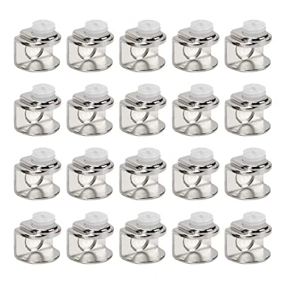Image de WYAN 20 Pièces de pinces à verre,support etagere verre,Fixations Réglable Support peuvent installer verre 4 9 mm d&#039;épaisseur