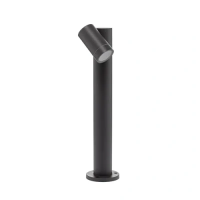 Image de PRIOS luminaire extérieur Tulimar à intensité variable (Moderne) en Noir Aluminium (1 lampe,à GU10), borne lumineuse, pour socle