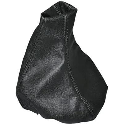 Image de AERZETIX C57666 Soufflet de levier vitesse compatible avec Vw Passat B5/B5.5 1996 2005 couleur: noir en cuir synthétique