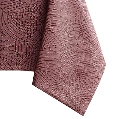 Image de AmeliaHome Nappe de Table Effet Lotus déperlant Polyester Vieux Rose Gaia 60x60 cm