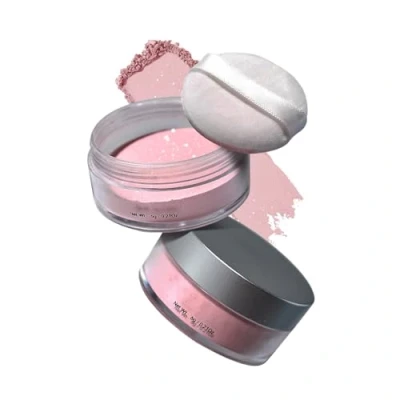 Image de Poudre de surlignage pour maquillage rose scintillante le visage Minimise les pores et ridules libre légère durable