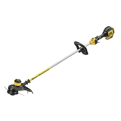 Image de DEWALT Coupe Bordures Brushless XR 18V 5Ah Li Ion DCM561PB QW Bordure sans Fil Largeur de 33 cm 2 Vitesses et Vitesse Variable à la Cachette (0 4600/6000tr/min) 4,1kg