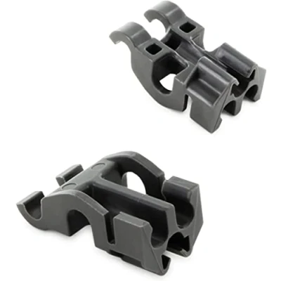 Image de DEKAROX Lot de 2 roulements panier inférieur pour Whirlpool Bauknecht Ignis 481010600198 assiettes, piques pliantes dans le du lave vaisselle