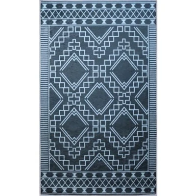 Image de Mani Textile Tapis BERBERE Noir Dimensions 120x180