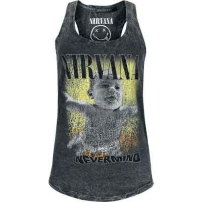 Image de Nirvana Nevermind Femme Débardeur Gris M 100% Coton Large
