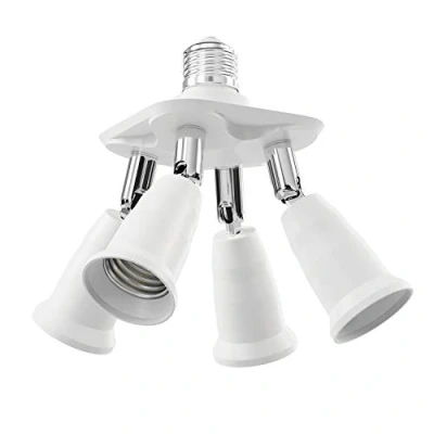 Image de ledscom.de culot E27, adaptateur splitter 4x, blanc, de lampe, distributeur, multiple, douille, splitter, 3in1,