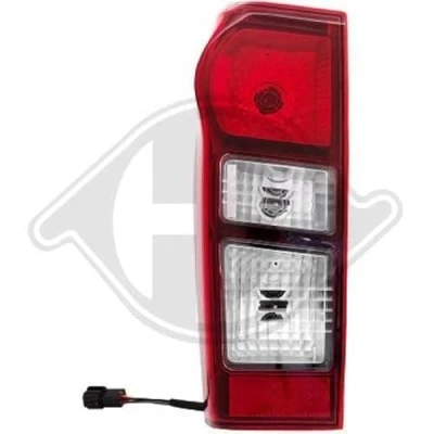 Image de DIEDERICHS 5404891 Feu arrière gauche foncé, Rouge ISUZU: D Max II Pick up, 2