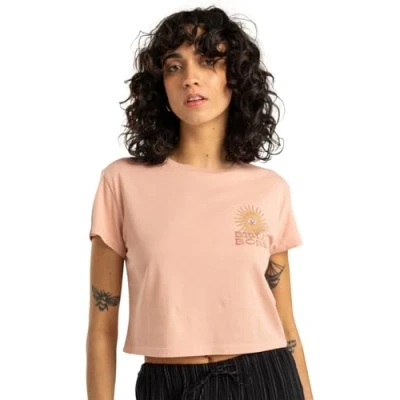 Image de Billabong Vibes Around Tshirt imprimé, Femme, Taille: XL, Pink