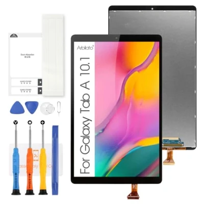 Image de Écran pour Tab Samsung Galaxy A 10.1 2019 T510 LCD, SM LCD Ecran Tactile Numériseur Verre Assemblage Kits de Réparation T515 (Noir)