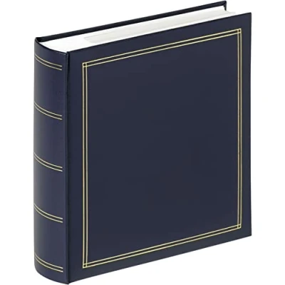 Image de walther design album photo bleu 200 photos 10 x 15 cm mémo insert livre simili cuir avec gaufrage, Monza ME 138 L