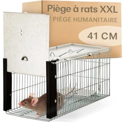 Image de Piège à Souris Vivante 41 cm Rats Respectueux des Animaux &amp; Réutilisable Prêt À l&#039;emploi