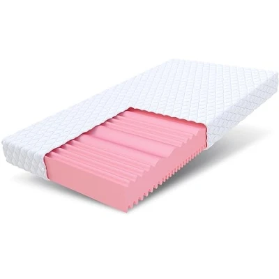 Image de FDM Fix Matelas 120x200 cm Mousse 14 d&#039;épaisseur, dureté H2 et H3, 7 Zones de Couchage, certifié Öko Tex, adapté aux Personnes allergiques, Housse Lavable, HR.