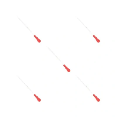 Image de Lot de 5 pipettes graduées en verre avec bouchon caoutchouc pour laboratoire, chimie, compte gouttes, 1 ml
