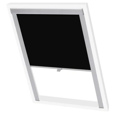 Image de vidaXL Store Enrouleur Occultant Noir C04 Fenêtre de Toit Bureau Rideau