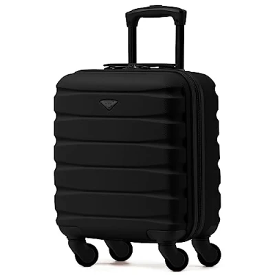 Image de Flight Knight Bagage Cabine Leger a 4 Roues en ABS Rigide Approuve par Plus De 100 Compagnies Aeriennes, Dont Lufthansa, Ryanair et easyJet Free Carry on 45x36x20cm