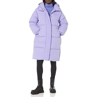 Image de Amazon Essentials Doudoune Longue Oversize (Disponible en Grande Taille) Femme, Violet, XXL