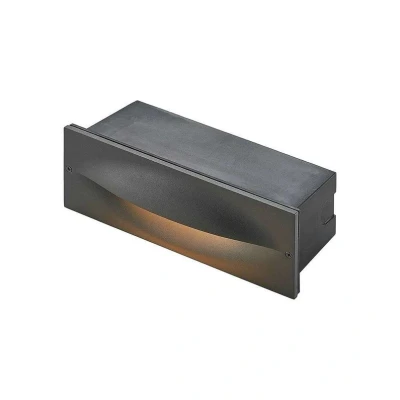 Image de Lucande applique encastrable LED Zandro, 25 cm, anthracite, IP65