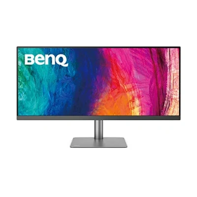 Image de BenQ PD3420Q UltraWide Moniteur Designer(Technologie AQCOLOR, 34 pouces, 1440P WQHD, IPS, P3 Wide Color, USB C Chargement, DP / HDMI, KVM, HDR 400, Hauteur ajustable)