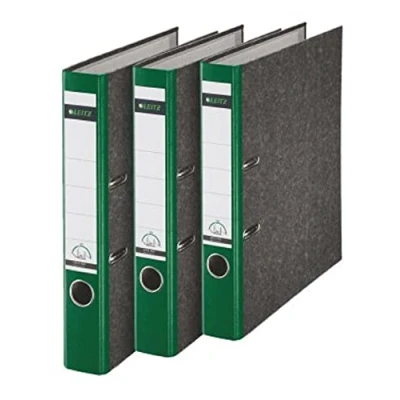 Image de Leitz 310315055 Classeur 180A Format A4 Dos étroit Vert Lot de 3 (Import Allemagne)