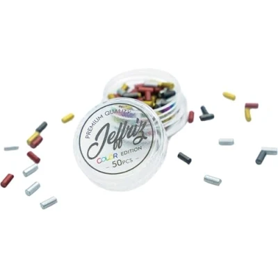 Image de JEFFRIZ Pierre à Briquet Lot de 50 Color Edition Haute qualité Silex Compatible avec Clipper et Zippo