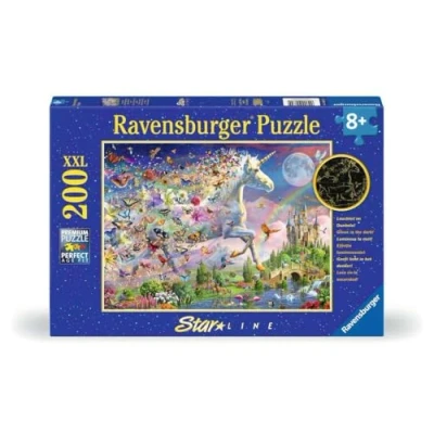 Image de Ravensburger Puzzle pour Enfants 12000872 Licorne Papillon lumineuse 200 pièces XXL à partir de 8 Ans Brille dans Le Noir,