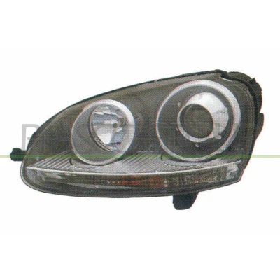 Image de PRASCO VG0374903 Phares droit D2S/H7 Xénon avec commande pour correcteur de site projecteur VOLKSWAGEN: Golf 5