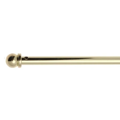 Image de Riel Chyc Tringle Extensible à Bouts Ronds métal doré 60 80 cm
