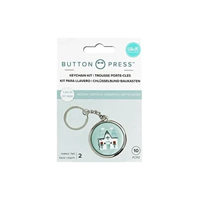 Image de We R MEMORY Keepers/WE WR Button press 3 porte clés 37mm, 661074, Métal, Taille unique