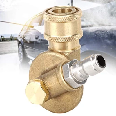 Image de Buse de pulvérisation pour nettoyeur haute pression à connecteur rapide 1/4 pouce réglable rotative 240 degrés 7 niveaux