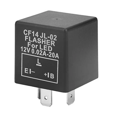 Image de Relais clignotant LED à 3 broches 12V 0.02A 20A CF14 JL 02 pour moto, fixe Hyper Flash, signalisation lumineuse, Flasher
