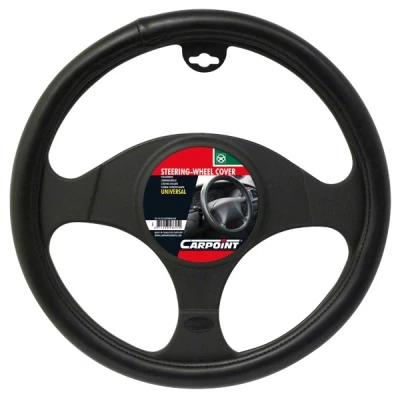 Image de CARPOINT 2510103 Housse de volant noir 37 39 PVC