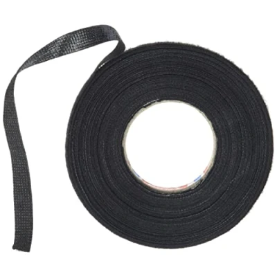 Image de TESA 51608 Ruban isolant en PET pour arbres de câbles coton Noir 9 mm x 15 m