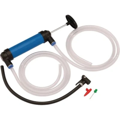 Image de Draper Pompe de Transfert d&#039;air et Fluide à Double Usage Manuelle Carburant Seringue d&#039;extraction d&#039;huile 01082, Blue