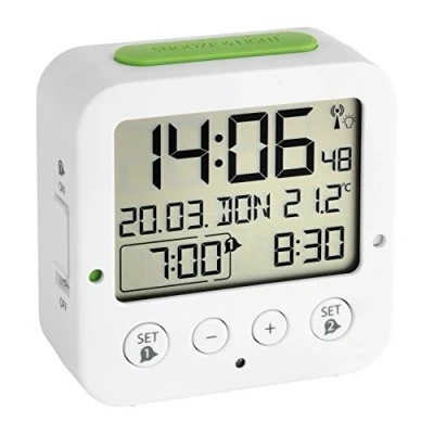 Image de TFA Dostmann 60.2528 BINGO Réveil électronique avec 2 alarmes (Blanc)