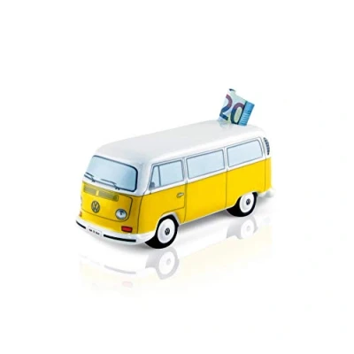 Image de BRISA VW Collection Tirelire Cochon Design Combi T2 Bus (Classic Bus/Orange)