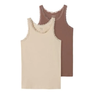 Image de Name it TANK 2ERPACK Débardeur pour enfants, Taille: 6a, Peyote