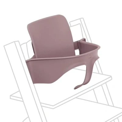 Image de Stokke Tripp Trapp Baby Set 2, Heather Mauve Version 2024 Idéal pour 6 36 mois Transformez la chaise en une haute confortable