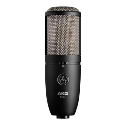 Image de AKG P420 Microphone d&#039;enregistrement polyvalent haute performance à double capsule, qualité studio, grand diaphragme, directivité cardioïde, conception robuste et résistante Noir