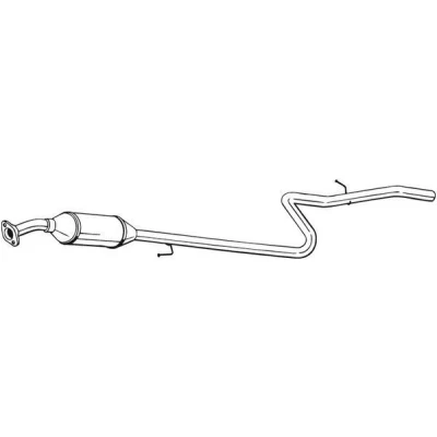 Image de BOSAL 099 769 Catalyseur Euro 3 avec pièces d&#039;assemblage FIAT: Doblo I Break
