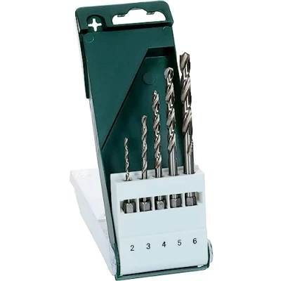 Image de Bosch Accessories 2609255127 Jeu de 5 forets à métaux HSS G queue 6 pans