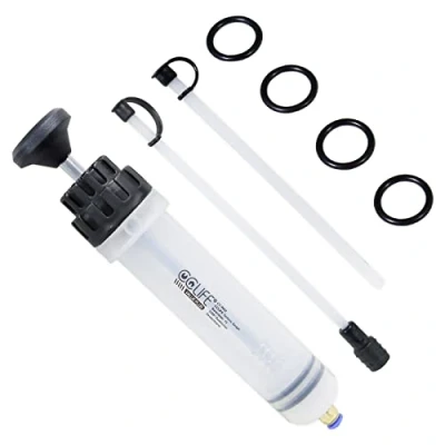 Image de CCLIFE Seringue à Huile 200cc, Pompe d&#039;Aspiration et de Remplissage Fluide pour Automobile, Extracteur Liquide Polyvalent
